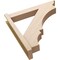 Ekena Millwork 6-in W x 34-in D x 34-in H Balboa Trad Rough Cedar Woodgrain TimberThane Outlooker, Primed Tan OUTUR060X34X34BOA04RCPR - alternate 3